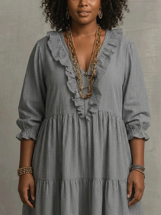Elowen | Robe Maxi Bohème à Manches Longues