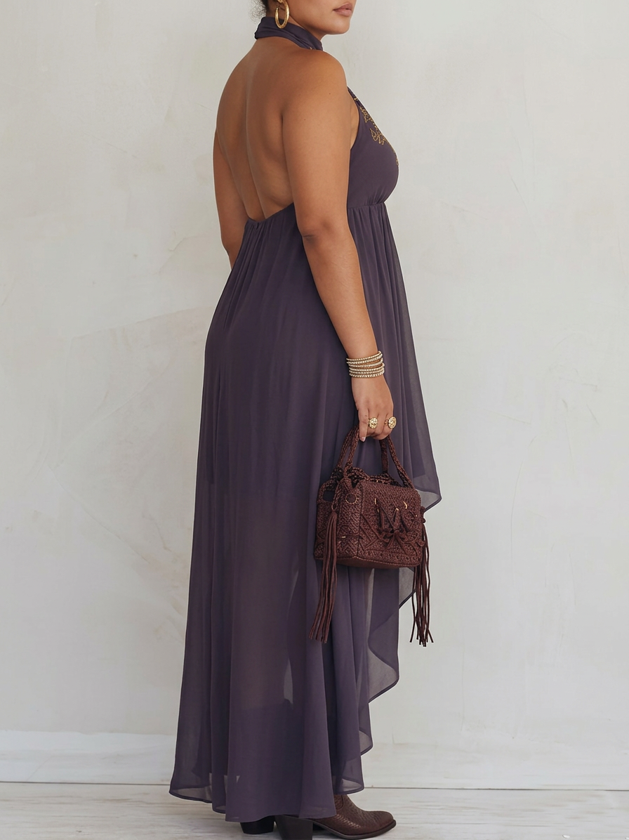 Zahara | Robe Maxi Brodée
