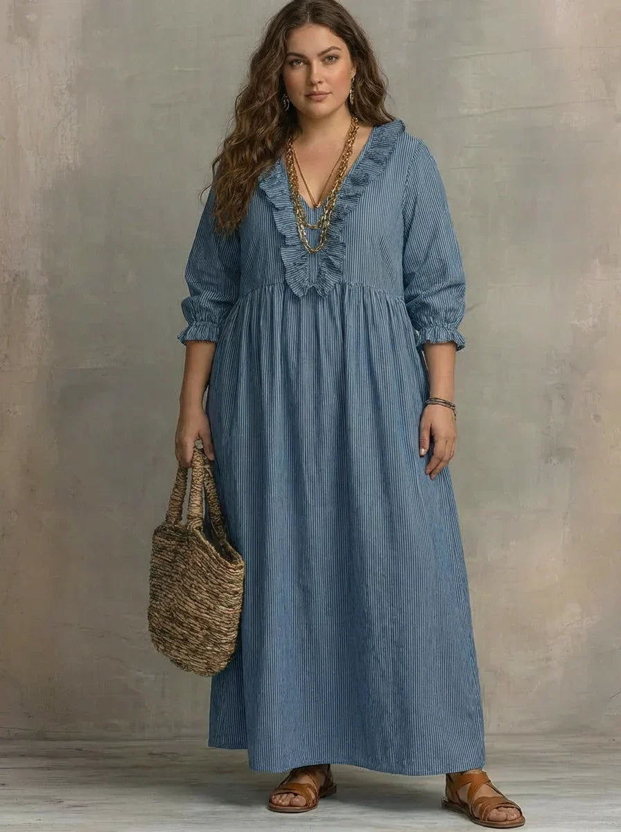 Elowen | Robe Maxi Bohème à Manches Longues