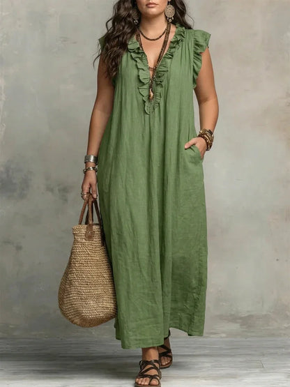 Sienna | Robe Maxi Bohème à Volants