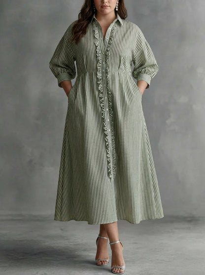 Elin | Robe Maxi à Rayures