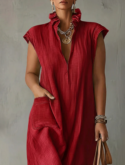 Elara | Robe Maxi Printanière à Volants
