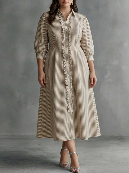 Elin | Robe Maxi à Rayures