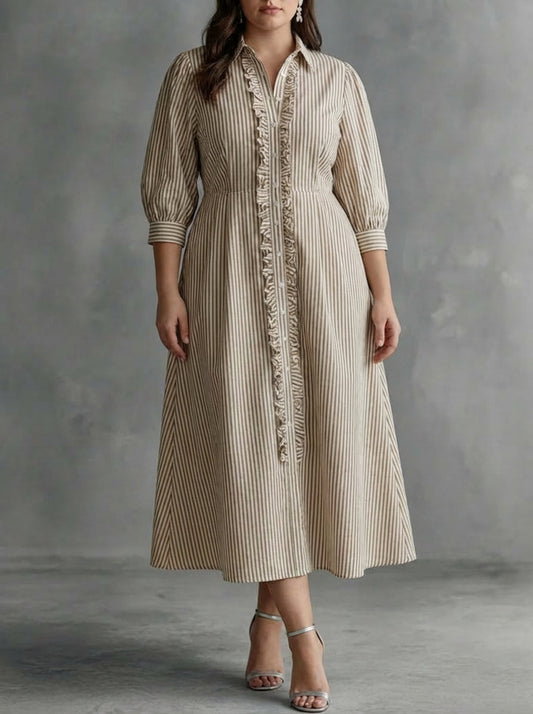 Elin | Robe Maxi à Rayures
