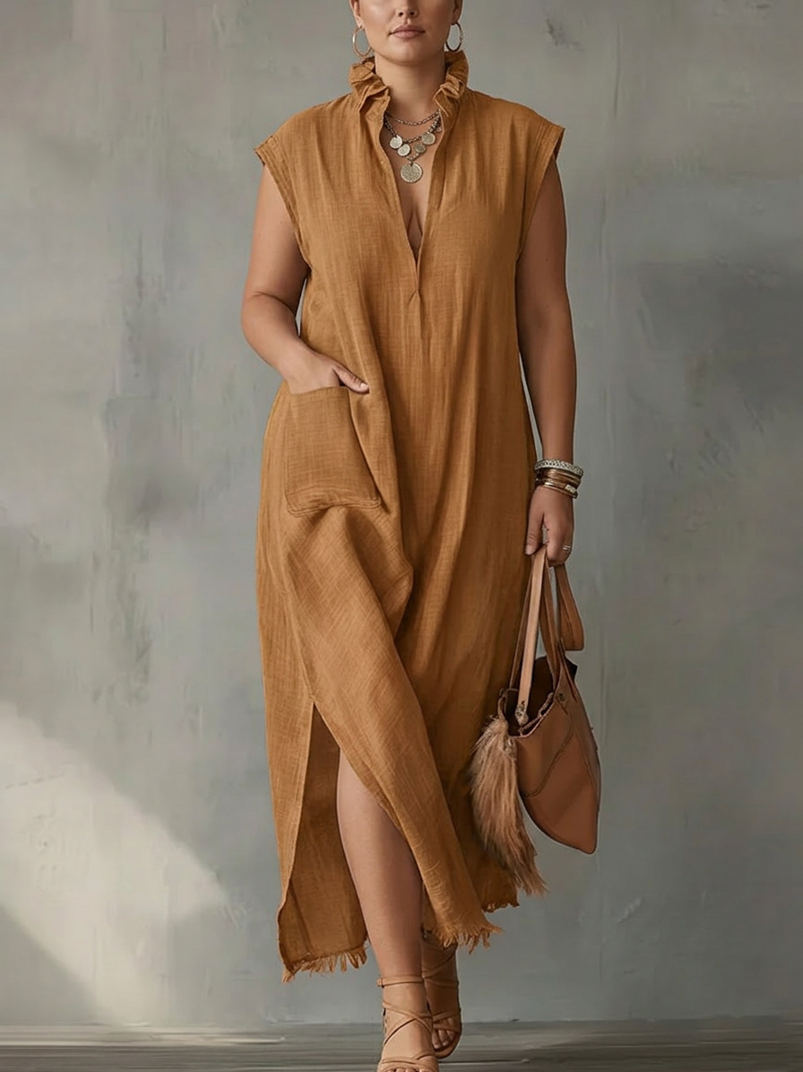 Elara | Robe Maxi Printanière à Volants