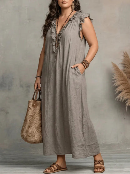 Sienna | Robe Maxi Bohème à Volants