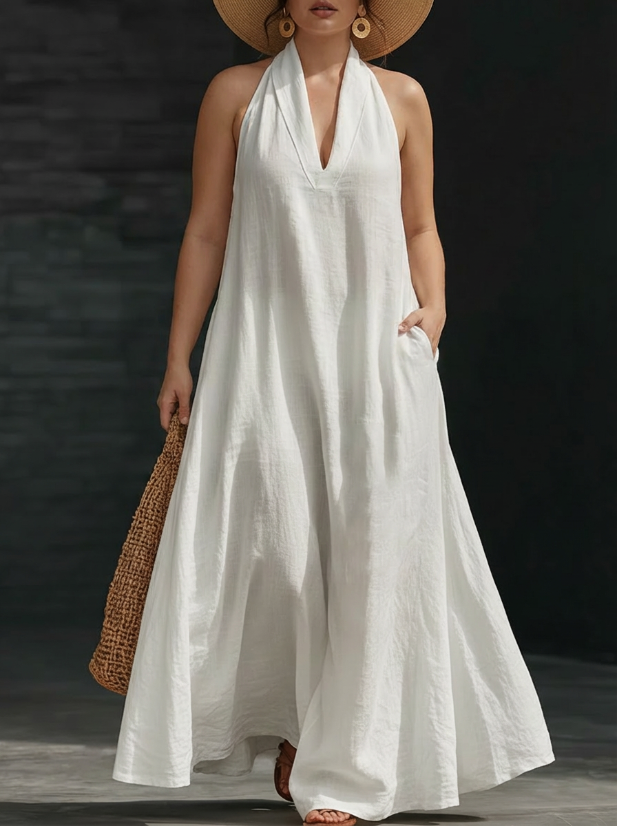 Aveline | Robe Maxi Col Halter