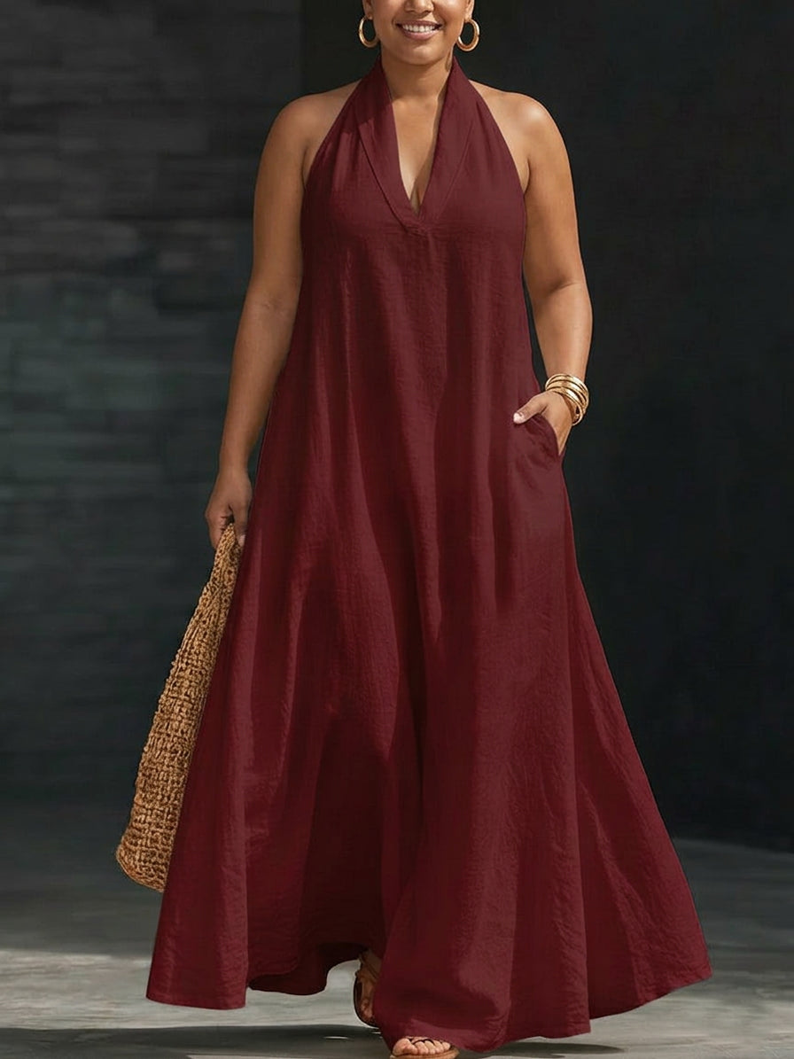 Aveline | Robe Maxi Col Halter