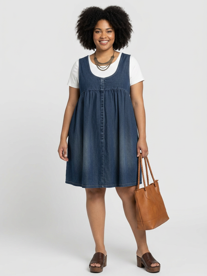 Karen | Robe Longue en Jean Vintage