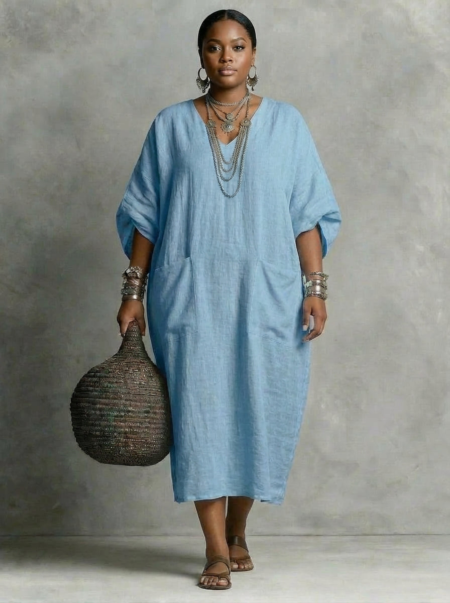 Kaia | Robe Maxi Caftan Décontractée