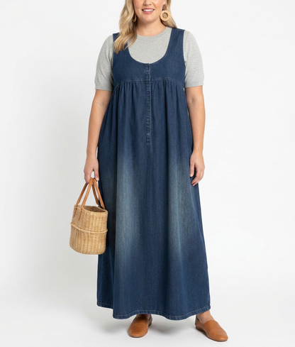 Karen | Robe Longue en Jean Vintage