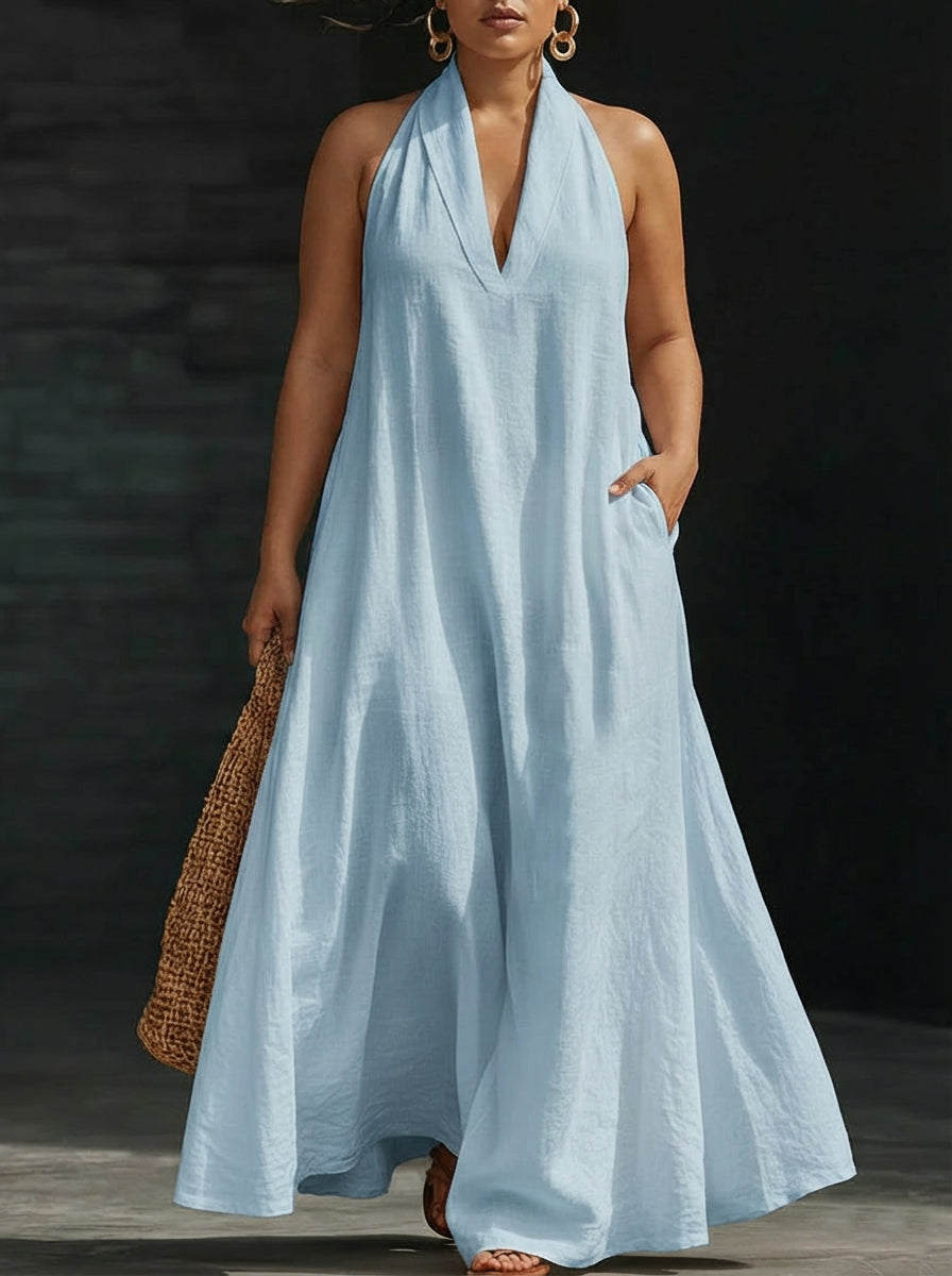 Aveline | Robe Maxi Col Halter