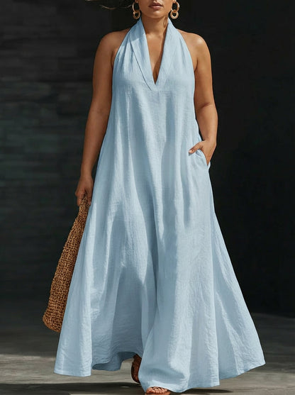 Aveline | Robe Maxi Col Halter
