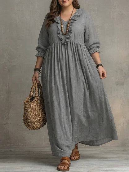 Elowen | Robe Maxi Bohème à Manches Longues