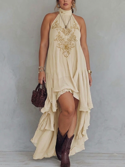 Zahara | Robe Maxi Brodée