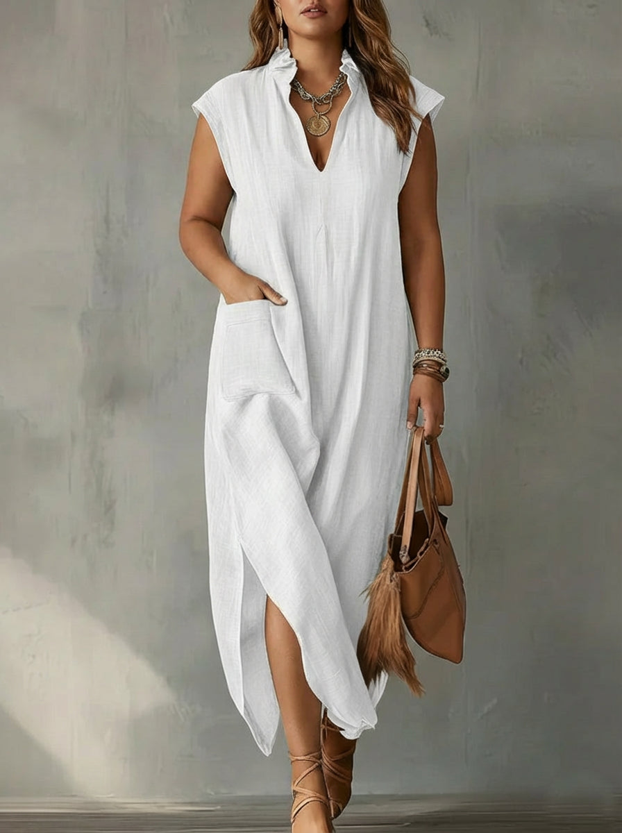 Elara | Robe Maxi Printanière à Volants