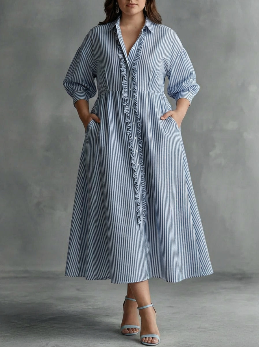 Elin | Robe Maxi à Rayures