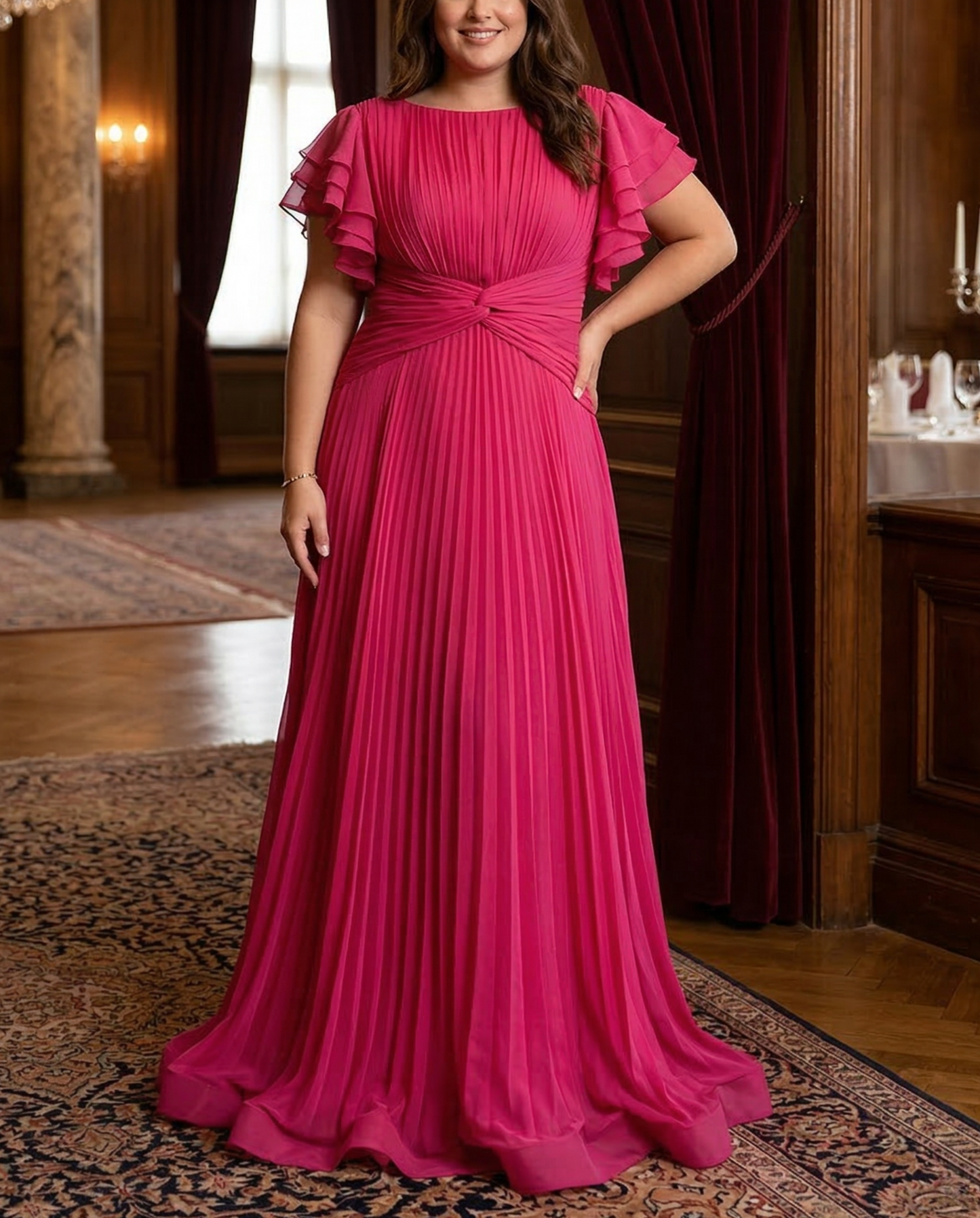 Rory | Robe de Soirée Plissée