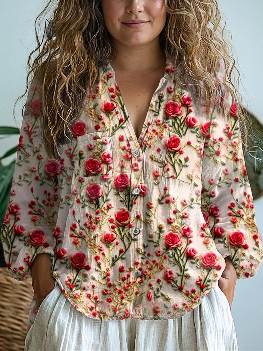 Shirley | Blouse Fleurie Vintage
