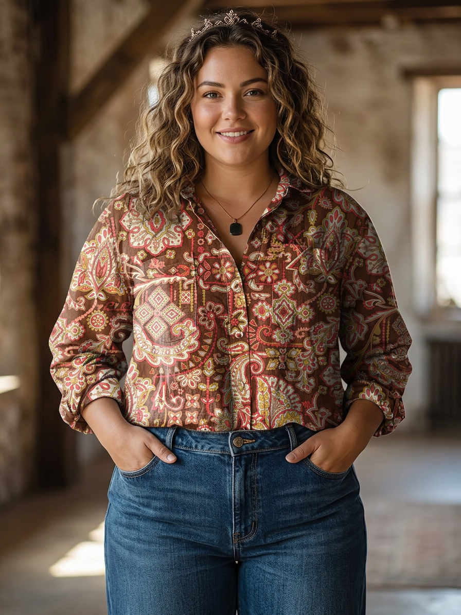 Victoria | Blouse Fleurie Ethnique
