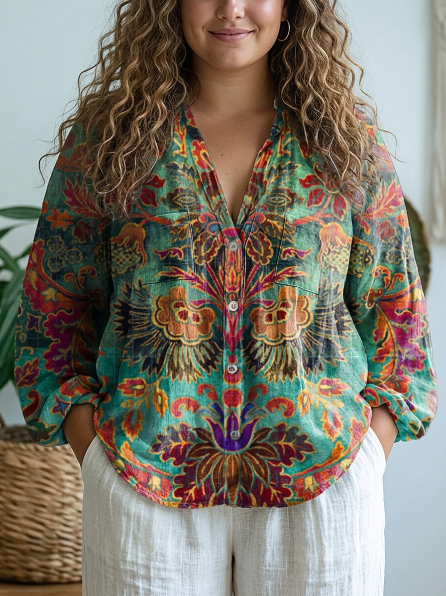 Laura | Blouse Fleurie Vintage